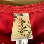 Free People Structured Buffalo Plaid Size Medium Bustier Crop Tank Top Red Blk Photo 2