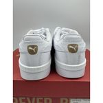 Puma Court Sneaker, White, Women's Casual Low Top Leather Shoes Size 7.5 NEW Photo 4