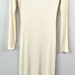 Simon Miller Anz Rib Cutout Bodycon Dress Macadamia L Size L Photo 0