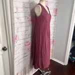 Soft Surroundings  mauve sleeveless crinkle textured ankle length maxi dress Photo 3