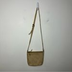 Anthropologie Vilenca Holland cream woven leather crossbody purse 9.5” x 7.5” Tan Photo 1