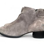 Born Women’s Size 9 Gray Suede Ankle Boots Low Heel Booties Comfort Casual Photo 0