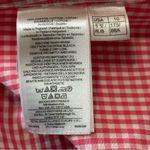 Brooks Brothers  Women’s 10 Pink White Checkered Contrast Green Button Down Shirt Photo 4