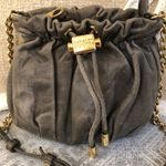 Badgley Mischka  'Little Melanie' Leather Crossbody Gray Leather Photo 1