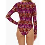 Trina Turk  NWT Echo Long Sleeve One-Piece Swimsuit Sz S Photo 1