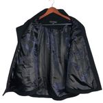 via spiga Via Spigia Black Asymmetrical Zip Front Funnel Neck Cape Coat Jacket Photo 6