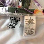 California Waves  High-Waist Bikini Bottoms Floral Tropical Purple Yellow 3X Photo 4