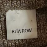 Rita Row Knit Mock Neck Long Sleeve Top Tan Brown Neutral Capsule Career Large Photo 11