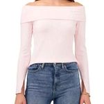 1. State  Womens Long Sleeve Cross Shoulder Top, Pink, Size XS NWT Photo 0