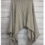 NICKY Thomson Beige Ruffled Turtle neck Cardigan / Poncho LAMBSWOOL Photo 1