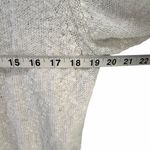 Athleta Weekend Wrap Cardigan Sweater Womens L Off White Pocket Relaxed Slubby Photo 4