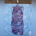 Savee Couture Laguna Beach watercolor dress size XS NWT Blue Photo 8