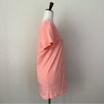 J.Crew Slub 100% Cotton Coral Crewneck Women’s Tee, Sz Large Photo 4