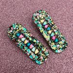 Handmade Stunning Confetti Hair Clips Photo 1