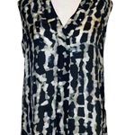 Theory  Moha abstract cloud sleeveless silk blouse size M NWT Photo 0