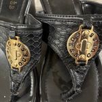 Guess  Leopard Print Wedge Thong Sandals Photo 1