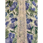 Anthropologie  Especia Lace Button Front‎ Marigold Top Blue Motif Size Small Photo 9