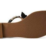 Jack Rogers NEW 6 Sandpiper Bow / Pearl Sandal Flat Flip Flop Thong Ribbon $128 Photo 2