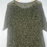 Eileen Fisher  Organic Cotton Poly Slub Knitted Pullover Sweater Large Photo 2