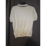 Cricket Lane Map Polo, Women's Small Knit Sweater, Short Sleeve Top, Vtg Compass Size M Photo 1