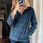 L.L.Bean Fleece Lined Flannel Hoodie Photo 3