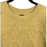 Free People  Eden Textured Short Sleeve Shirt Sun‎ Yellow L Photo 6
