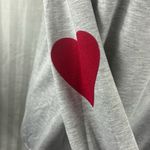 12PM by Mon Ami Gray Heart Elbow Patch Long Sleeve Sweatshirt Women’s Size L Size L Photo 2