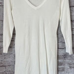 Guess  Ivory Sweater Dress Women's V Neck 3/4 Sleeve Size M‎ Photo 0