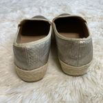 Jump  Silver Metallic Espadrille Flats 38 Photo 3