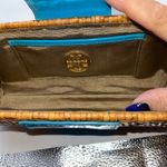 Tory Burch  Patent Leather and Wicker Snap Closure Clutch Bag **see photos and de Photo 7