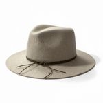 Anna & Ava Women's 100% Wool Fedora Hat Neutral Wide Brim Western Rancher Boho Photo 1