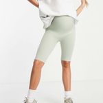 Mamalicious Maternity active seamless shorts sage L/XL Green Size undefined Photo 0