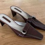 Unisa  - Leticia Low Heel Buckle Mules in Dark Brown Photo 0