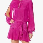 Ramy Brook  Becca Ruched Waist‎ Mini Dress Magenta Size 00 Photo 0