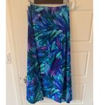 MiracleSuit Miriclesuit sz L/XL Womens Blue Floral Wrap Swim Skirt Sarong Cover Up Vacation Photo 3