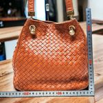 Bottega Veneta  Woven Drawstring Bucket Bag/Crossbody Bag brown leather Photo 1