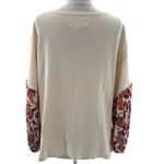 Anthropologie  vintage floral thermal top oversized sz M Photo 6