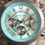 Adrienne Vittadini  womens vintage silver/blue crystal watch one size fits size S Photo 2