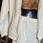 Vintage 90’s Lightweight Summer Capri/Jacket Set small/medium *flaws White Photo 0