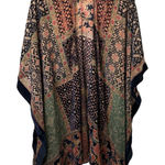 Akemi + Kin ANTHROPOLOGIE Frida  Burnout Velvet Kimono Photo 0