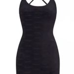 SKIMS Logo Velour Slip Dress in Onyx Black Size Large Photo 0