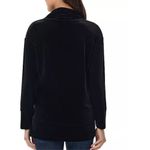 Jones New York NEW  Womens Black Velvet Long Sleeve Cowl Pullover Sweater sz S Photo 2