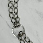 Coin Charm Silver Tone Metal Chain Link Belt Small (S) Classical Y2K Edgy ā” Photo 9