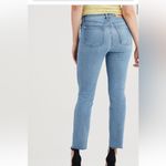 7 For All Mankind Luxe Vintage Edie With Cut Off Hem in Light Blue Wash S28 Photo 2