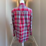 Lauren Ralph Lauren Women's Red Plaid Flannel Shirt Lauren Jeans Co Size Small Photo 1