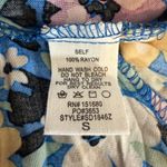 Storia Balloon Sleeve Floral Mini Swing Dress Women's Small Multicolor Belted Photo 12