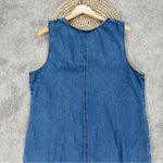 White Stag  Women’s Vintage Sleeveless Denim Midi Dress Embroidered Western XL Photo 5