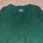 Anthropologie  Maeve Amber Tiered Long Sleeve Tunic Babydoll Mini Dress Green XS Photo 3