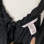 Victoria's Secret Victoria Secret black satin tie back romper sleepwear size XS Photo 2