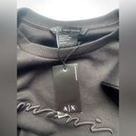 ARMANI EXCHANGE black embroidered logo pullover sweatshirt Size XS Photo 5